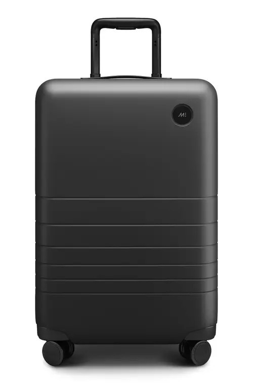 Monos 23-Inch Carry-On Plus Spinner Luggage in Midnight Black at Nordstrom | Nordstrom