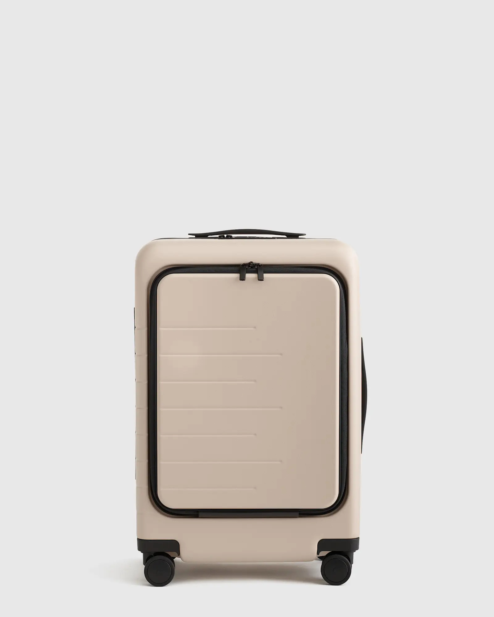 Front Pocket Carry-On Suitcase in Tan | Quince