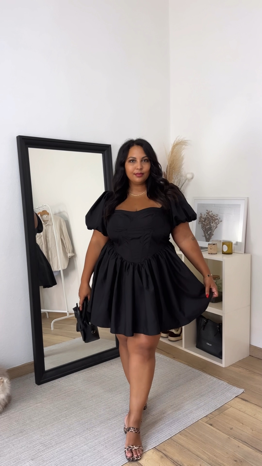 Mini black dress with puff sleeves 

#minidress #blackdress #curvydress

#LTKcurves #LTKstyletip #LTKmidsize
