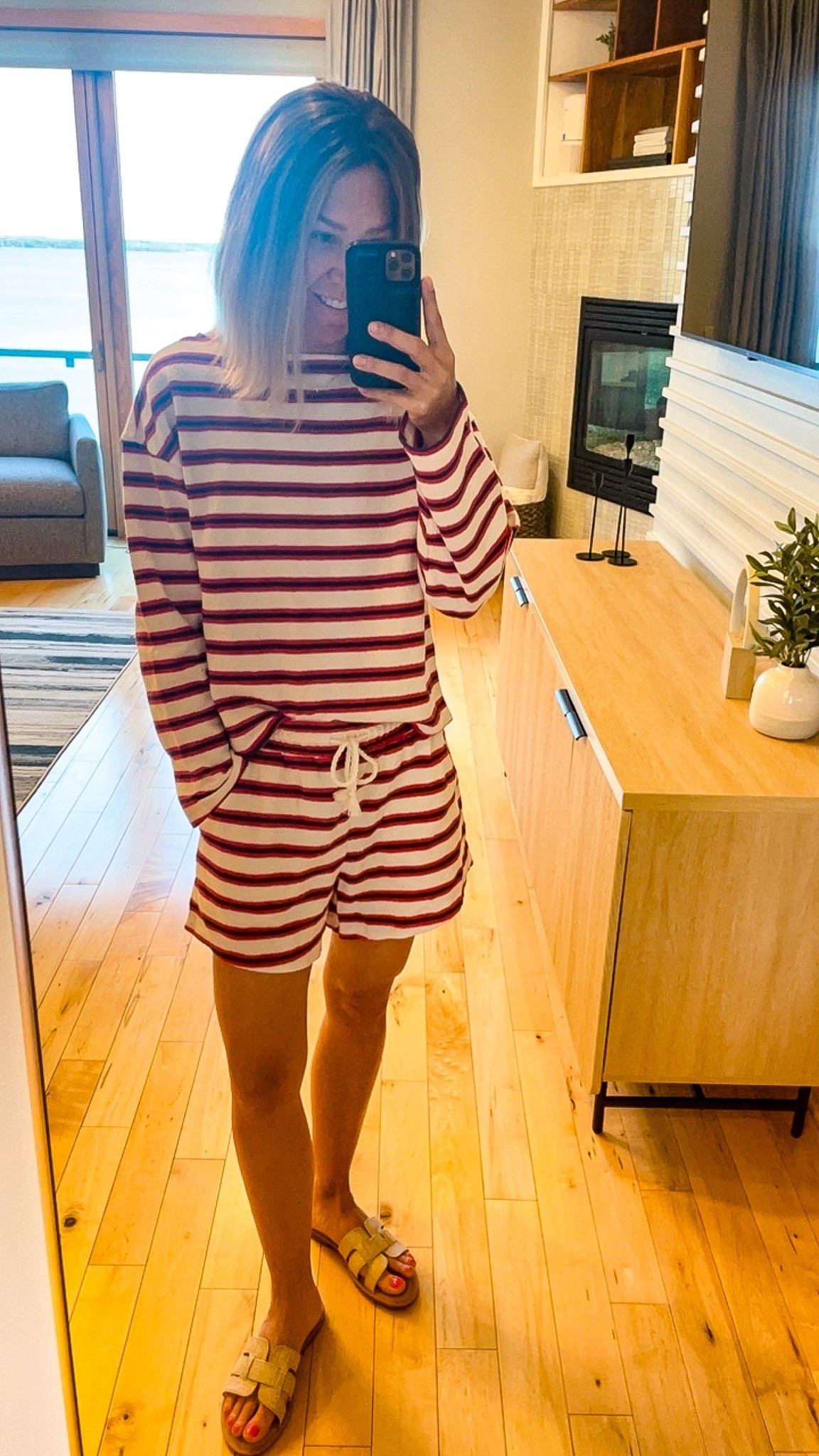 Holiday weekend outfit that can be repeated throughout the summer. 

Boatneck top: small
Shorts: xs

#LTKootd