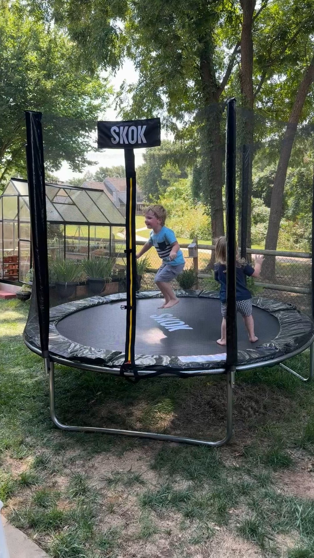 Toddler trampoline, perfect size for little kids and small yards!