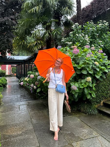 A little rain never hurt anyone! 🤪

These linen pieces on repeat this trip! I’m in a 2 top & bottom 

#LTKTravel #LTKOver40