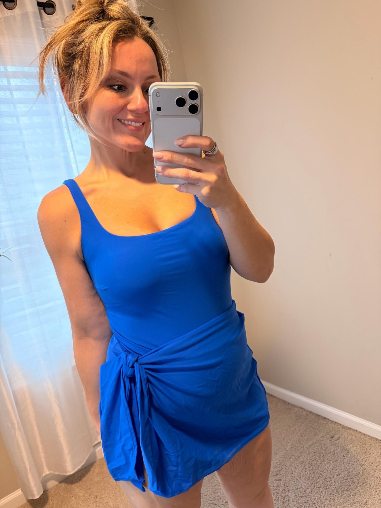 #WalmartPartner This Time and Tru Wrap Swim Dress is such a flattering, easy summer staple. I seriously love the wrap detail and built-in support. It comes in multiple colors and is available in sizes XS–3X (I’m wearing a medium in Cobalt Crush).
Check out my LTK to shop this and more of my favorite Walmart finds!

#WalmartStyle @WalmartStyle

#LTKmomlife #LTKSwim #LTKMidsize
