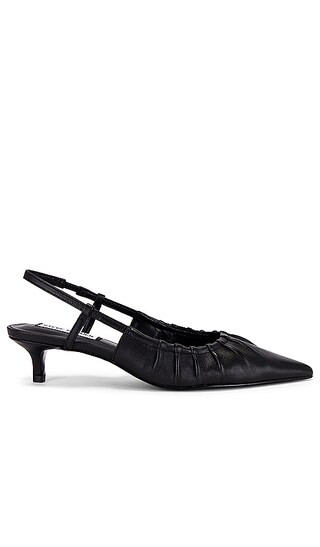 Syrie Sling Back in Black Leather | Revolve Clothing (Global)