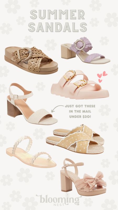 Summer sandals! 

THEBLOOMINGNEST Amazon old navy Nordstrom rack dsw sandals slides neutral wedding shoes summer sandals 

#LTKFindsUnder50 #LTKShoeCrush #LTKStyleTip