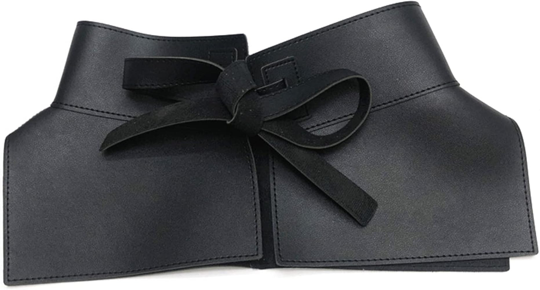 Simple Ladies Wide Belt Adjustable Vintage Faux Leather Fashion Wild Ruffle Women Waist Seal Belt | Amazon (US)