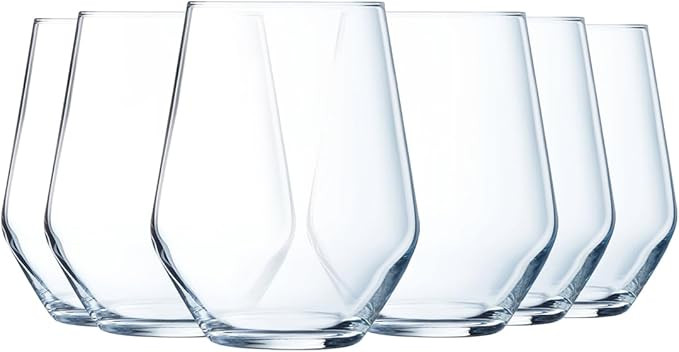 Luminarc - Collection Vinetis - 6 verres haut 40 cl - Design moderne et élégant - Fabriqués en... | Amazon (FR)