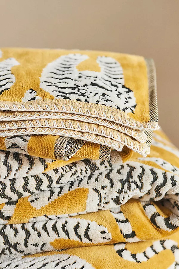 Isa Tiger Towel Collection | Anthropologie (US)