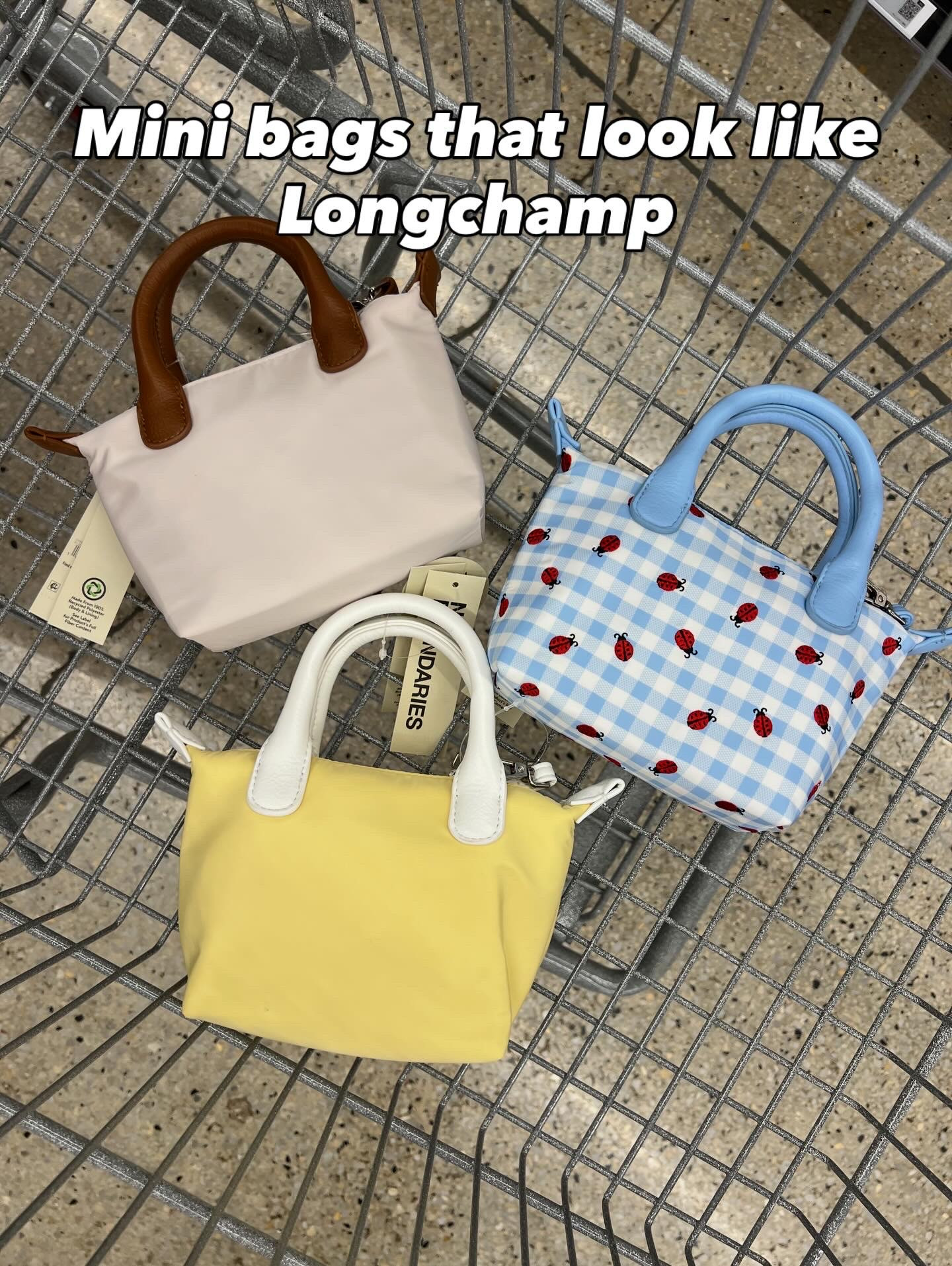 Cute mini totes at Walmart 