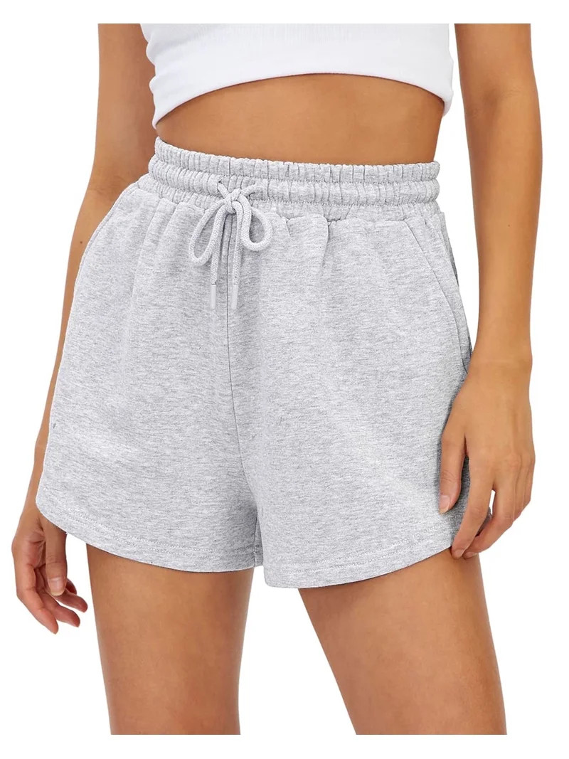 SUNBS Athletic Shorts for Women Running Gym Workout Summer Cotton Sweat Shorts with Pockets Hikin... | Walmart (US)