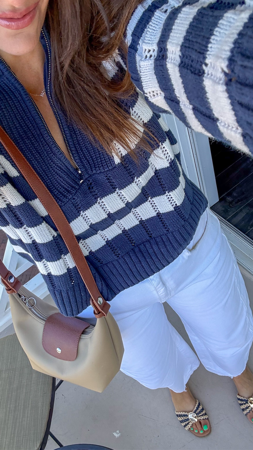 Size 8 pants. 
Linked a very similar pullover. Size S

#LTKootd #LTKmomlife #LTKgrwm