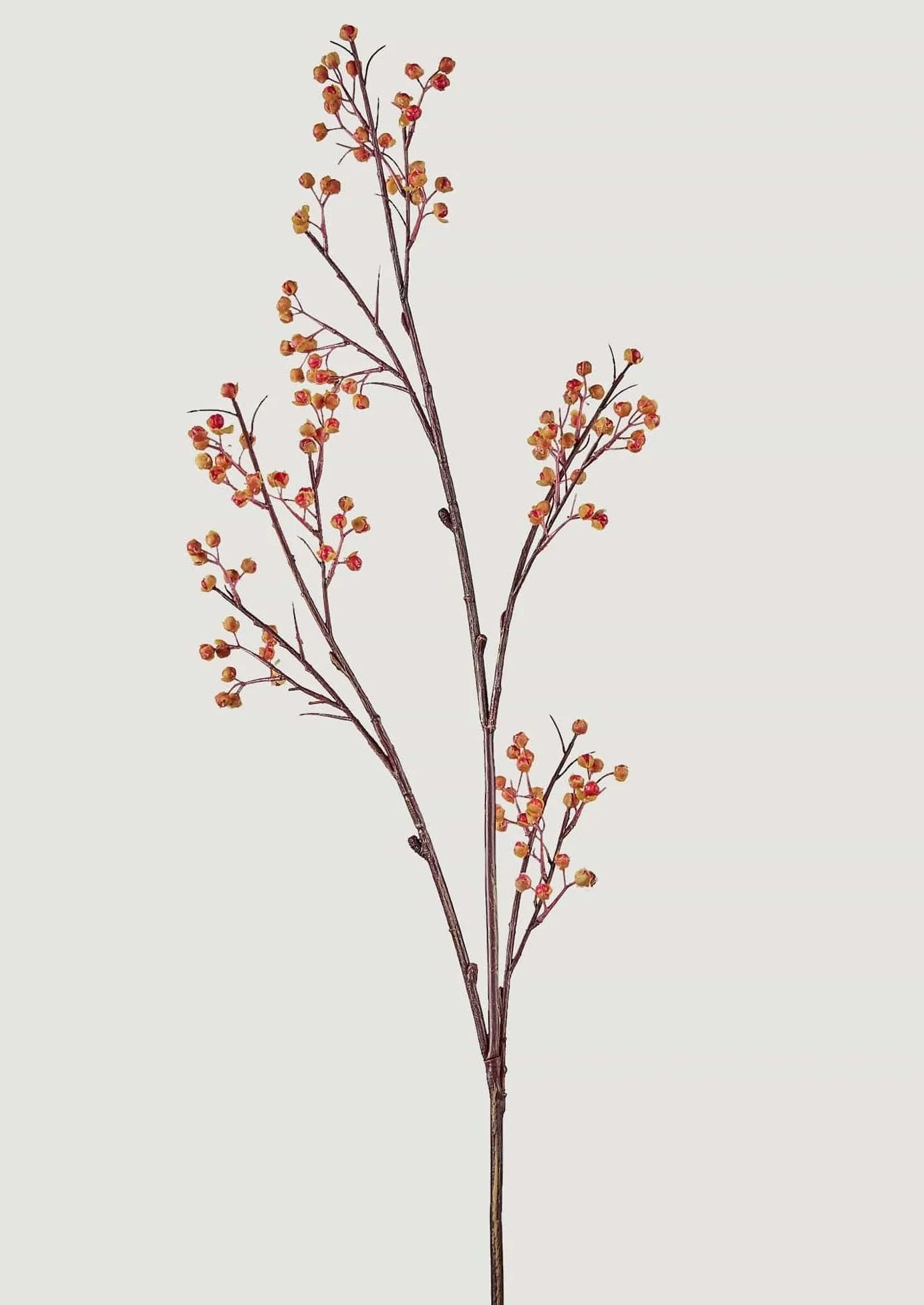 Red Artificial Bittersweet Berry Branch - 41" | Afloral