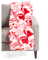 Bows Faux Fur Blanket | Bed & Bath | Marshalls | Marshalls