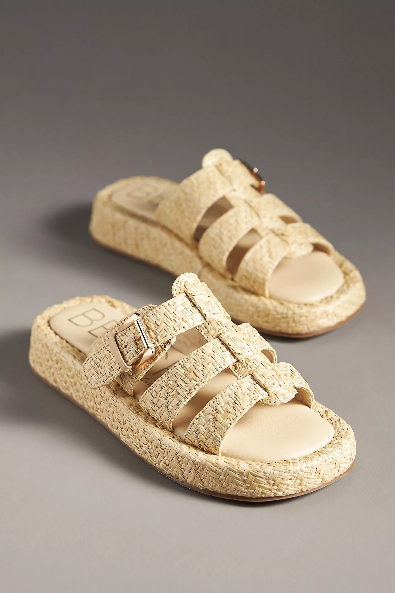 Beach by Matisse Raffia Fisherman Slide Sandals | Anthropologie (US)