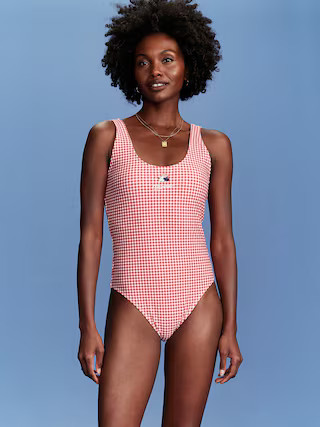 Old Navy x Disney© Minnie Mouse Gingham One-Piece Swimsuit | Old Navy (US)