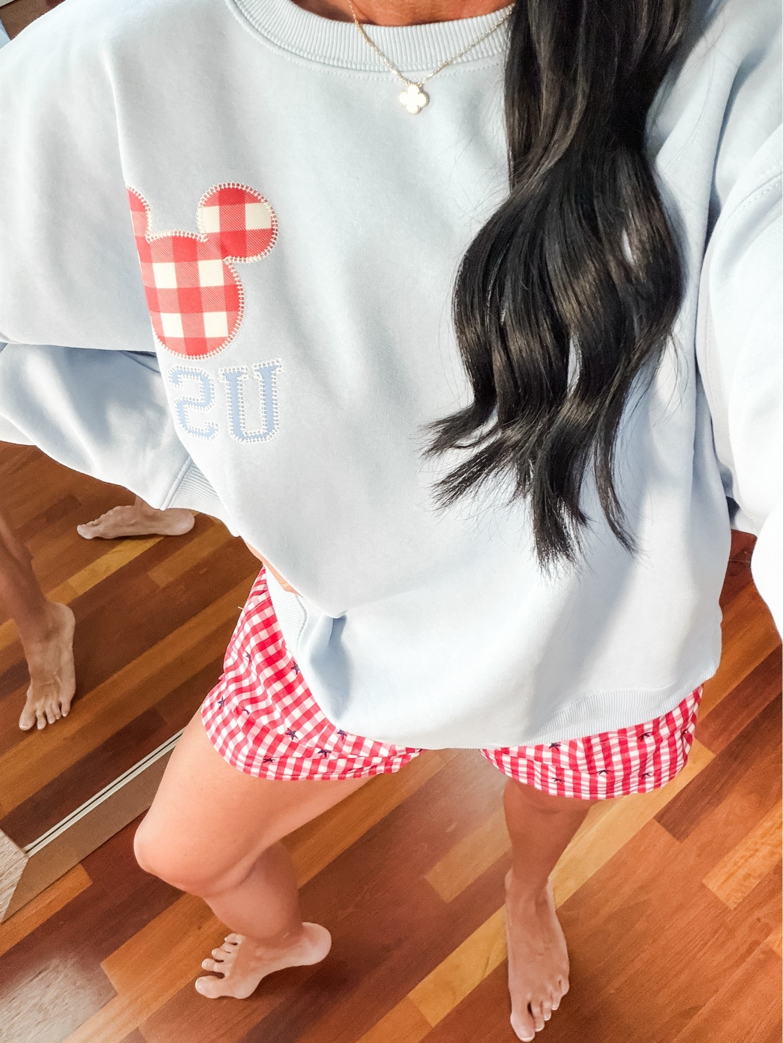 Mickey Mouse USA sweatshirt xl
Shorts small
July 4th
@Target

#LTKootd #LTKSeasonal #LTKSaleAlert