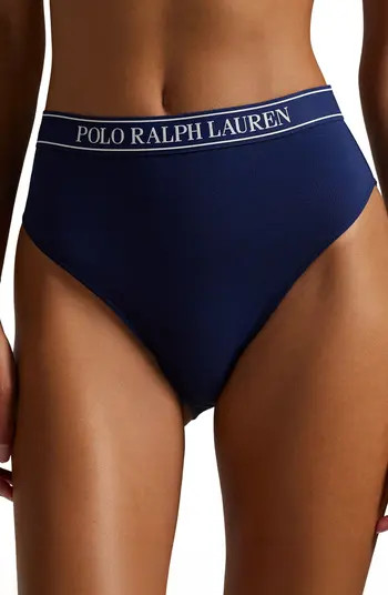Logo Band Assorted 3-Pack High Waist Tangas | Nordstrom
