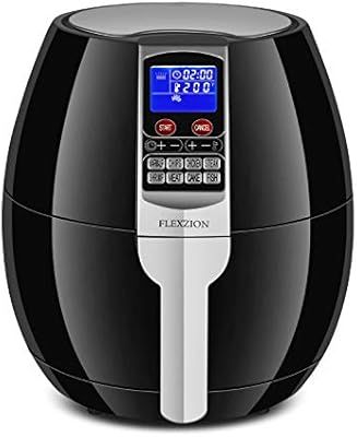 Flexzion Electric Air Fryer Cooker - Healthy Oil Less Dry Fryer Hot Air Steam Fryer with Digital ... | Amazon (US)