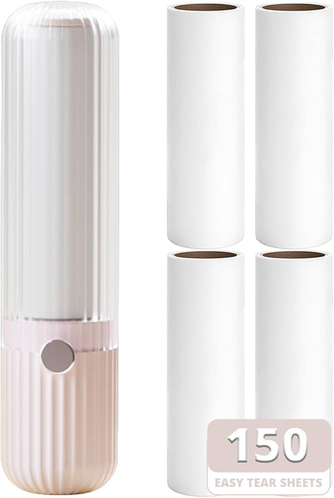Compact Lint Roller with 150 Sheets - Portable Pet Hair Remover for Clothes, Furniture, and Trave... | Amazon (US)