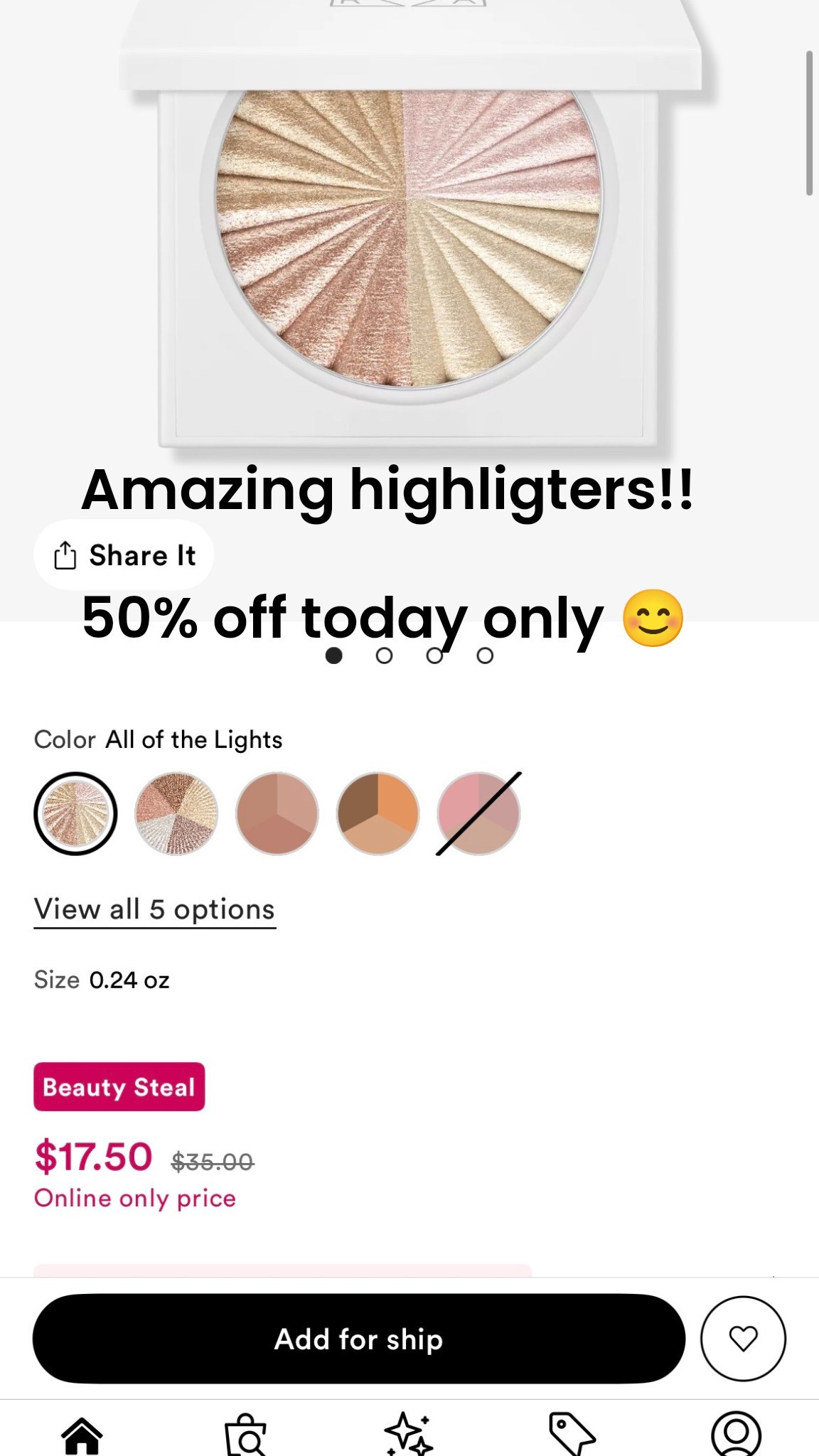 Ulta sale today has the amazing Ofra highlighters 50% off 

#beauty #makeup #makeupsale #beautysale #ultasale

#LTKgrwm #LTKBeauty #LTKSaleAlert