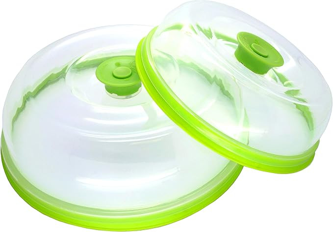 Press n Fresh Universal Vacuum Air-tight Food Sealer Container Plate Platter Lid Cover Topper Dom... | Amazon (US)