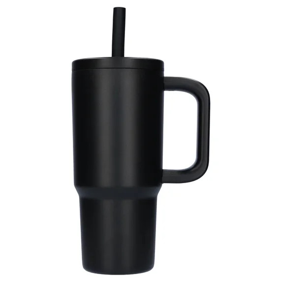 Mainstays Kids 20 oz Black Stainless Steel Double-Wall Insulated Tumbler | Walmart (US)