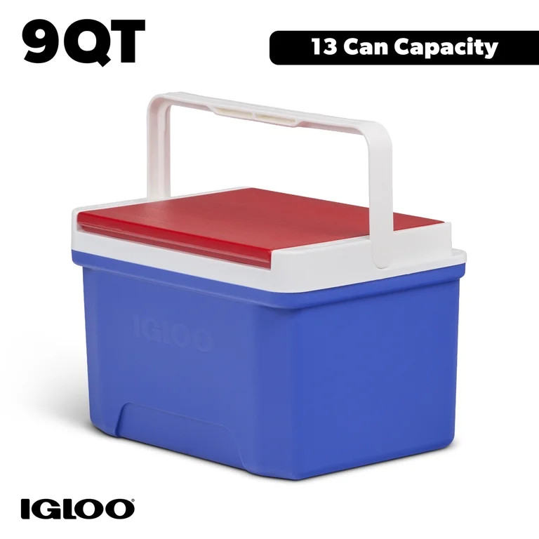 Igloo 9 QT Laguna Ice Chest Cooler, Blue Red and White | Walmart (US)