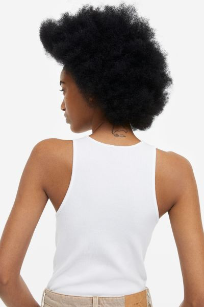 Ribbed vest top | H&M (UK, MY, IN, SG, PH, TW, HK)