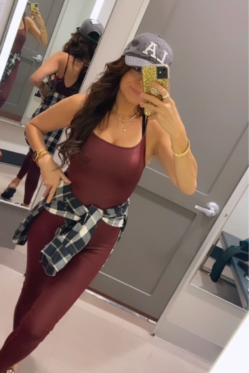 Fall outfit  inspo target onesie jumpsuit hat flannel errands outfit 

#LTKfindsunder50 #LTKstyletip #LTKfitness