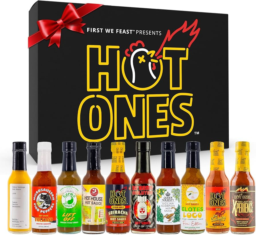Hot Ones Hot Sauce Challenge Set - Season 26 Gift Set Variety Pack - Made with Natural Ingredient... | Amazon (US)