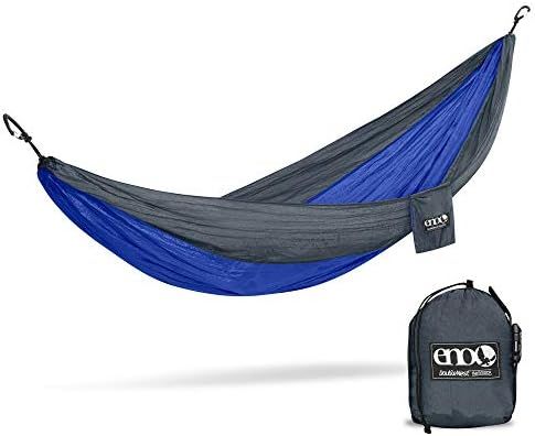 ENO, Eagles Nest Outfitters DoubleNest Lightweight Camping Hammock, 1 to 2 Person, Charcoal/Royal | Amazon (US)