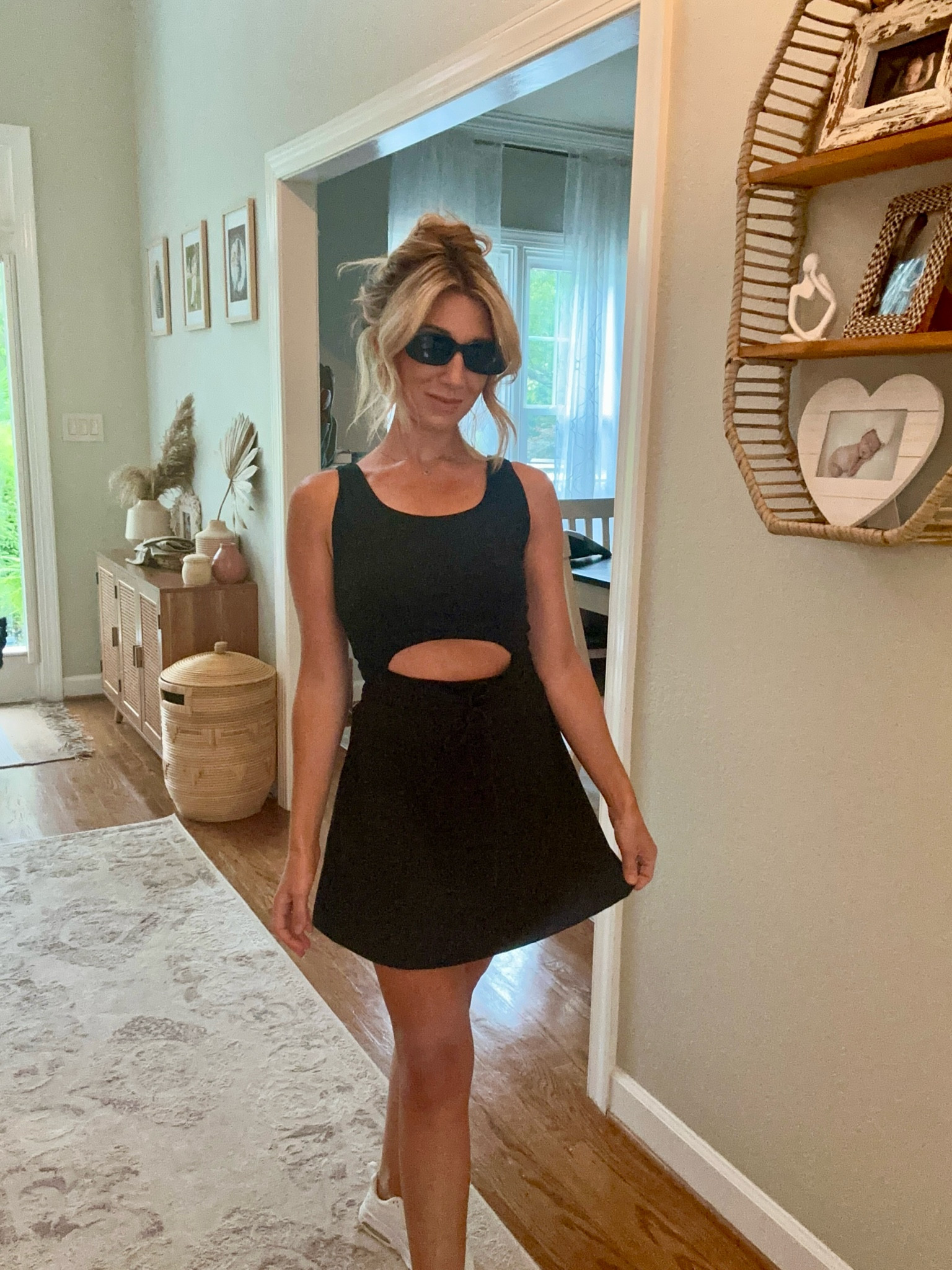 Fisoew Tennis Dress for Women Workout Dress with Built in Shorts and Bra Cut Out Athletic Golf Dresses

#LTKActive #LTKFitness #LTKParties