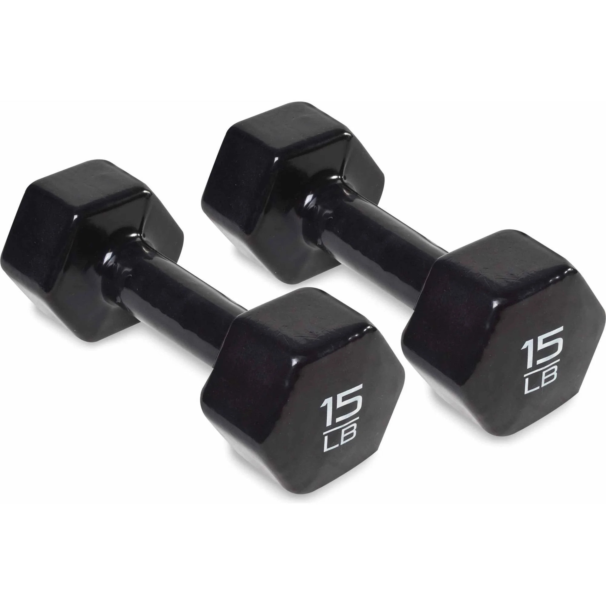 CAP Barbell Vinyl-Coated Dumbbell, 15 lb, Pair - Walmart.com | Walmart (US)