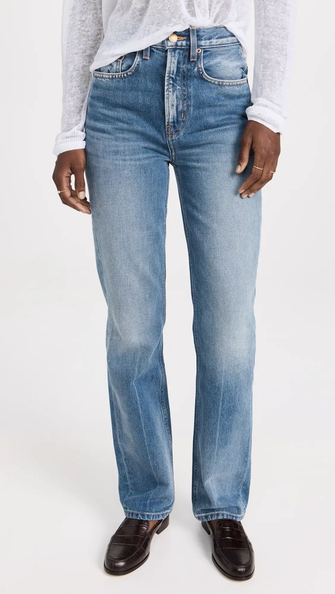 B Sides Louis Long High Straight Jeans | Shopbop | Shopbop