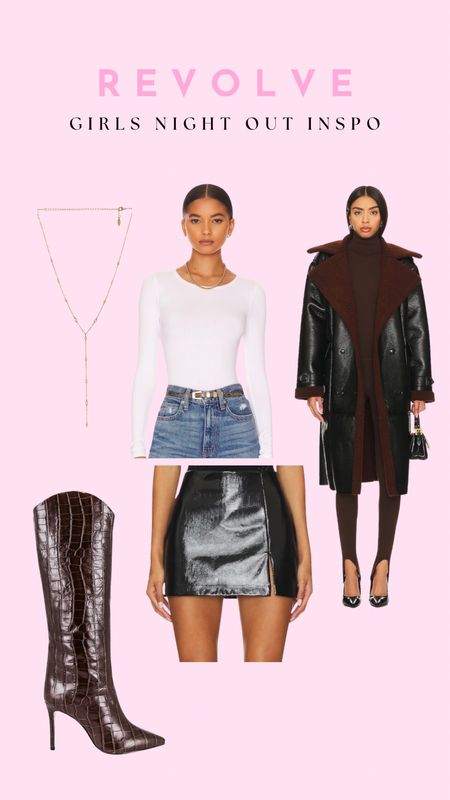 Love these revolve items. Perfect for a casual girls night out. 

Mom finds 
Revolve fashion 
Fashion 
Leather coat 

#LTKshoecrush #LTKU #LTKparties
