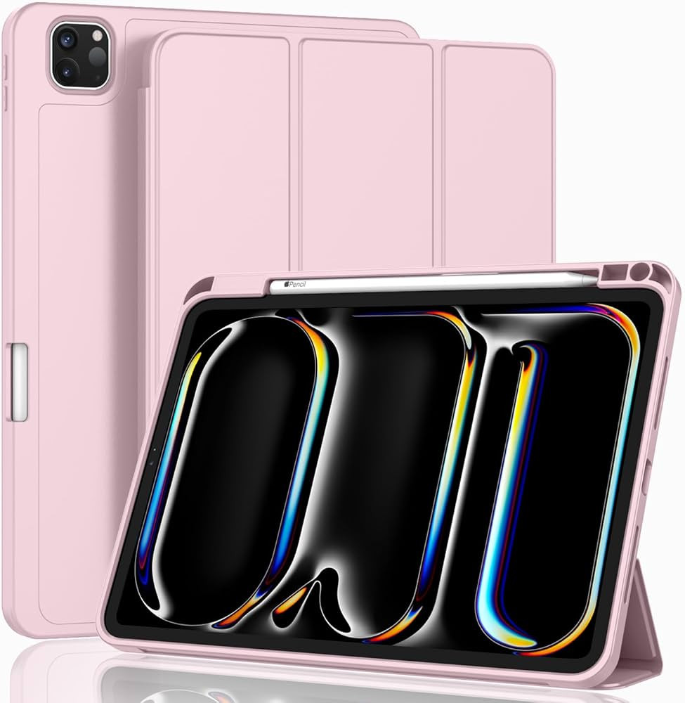 ZryXal 2024 iPad Pro 11 Inch Case (5th Generation) with Pencil Holder, Smart iPad Case [Support T... | Amazon (US)