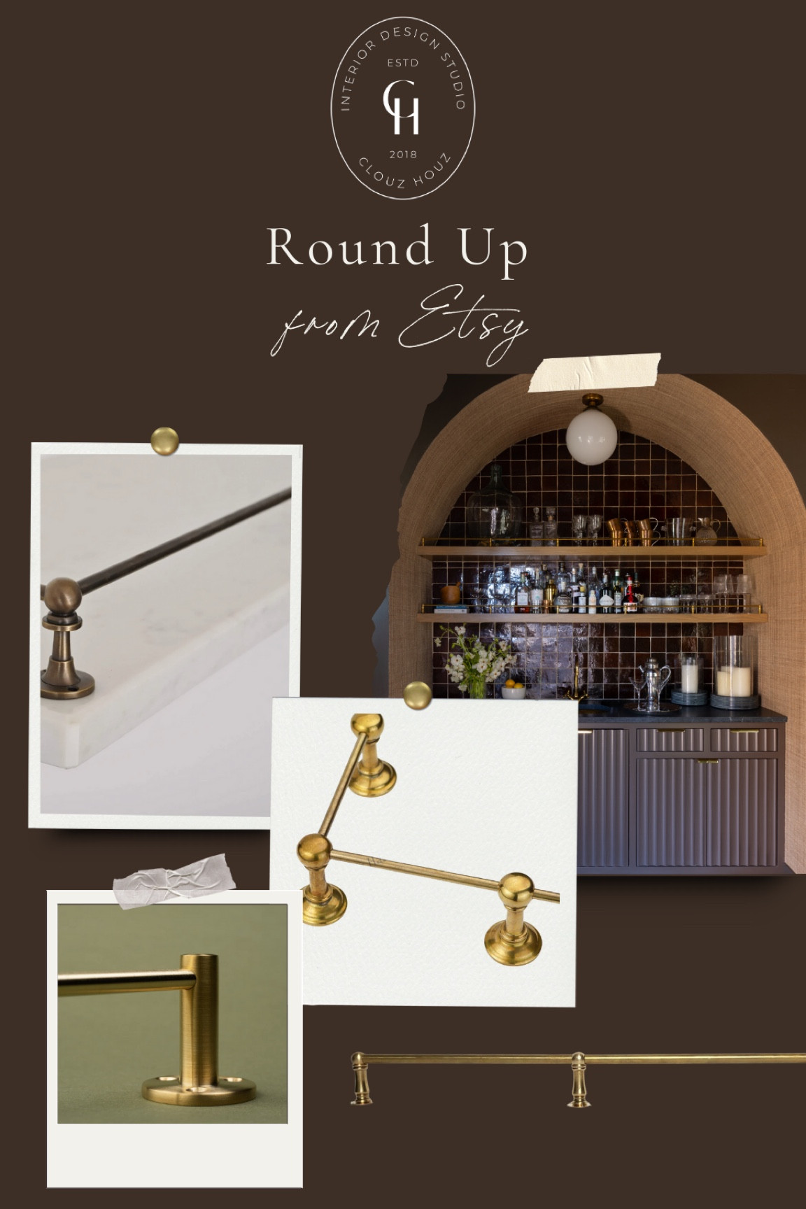 I love these brass shelves for elevating something as simple as open shelving. It just makes it feel a little more fresh and different! They Coke in so many different finishes. All you have to do is measure your shelves and figure out how mean center posts you want! So versatile- try it on a bookshelf, kitchen shelves, or your bar like we did!

#LTKStyleTip #LTKHome #LTKFindsUnder100