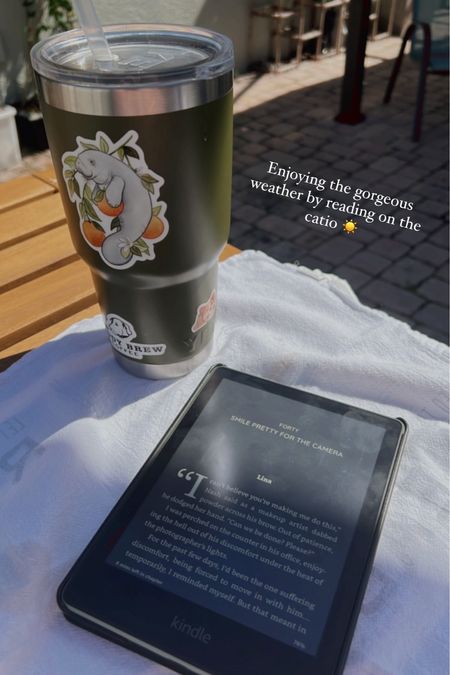 Enjoying sunny spring weather with my Kindle on the catio 🏡📚☀️

#LTKSeasonal #LTKFestival #LTKhome