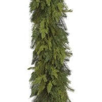 9 Ft Natural Touch Mixed Pine Garland-Artificial Christmas Garland-Mantel/stair/Wreath Garland-Chris | Etsy (US)