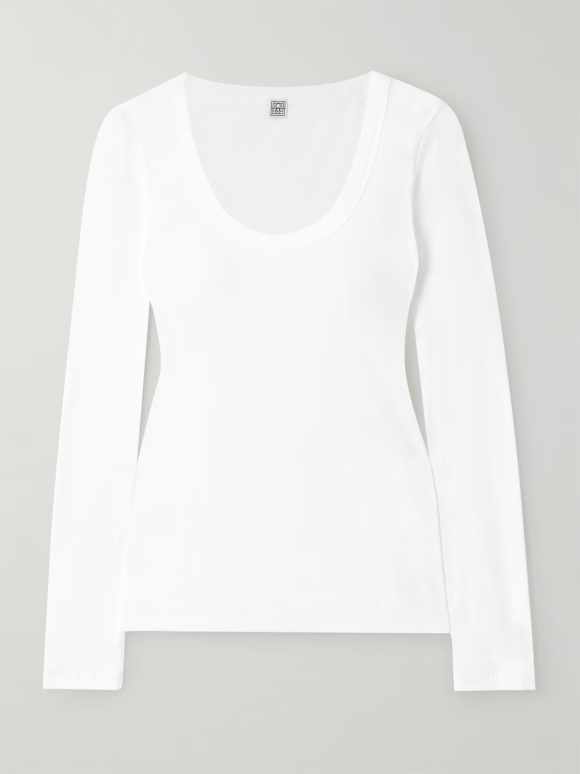 Ribbed organic cotton-blend jersey top | NET-A-PORTER (US)