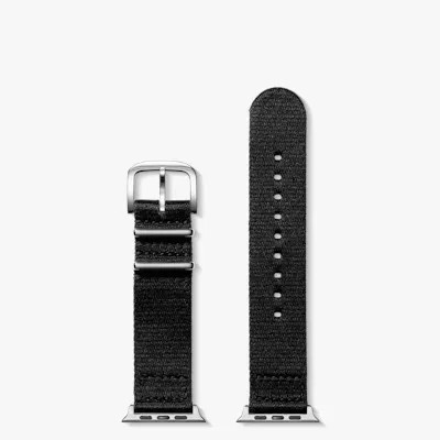 Shinola Apple Watch® Compatible Strap | Black Split Nylon | Shinola