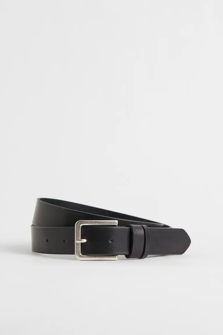 Leather Belt - Black - Men | H&M US | H&M (US + CA)