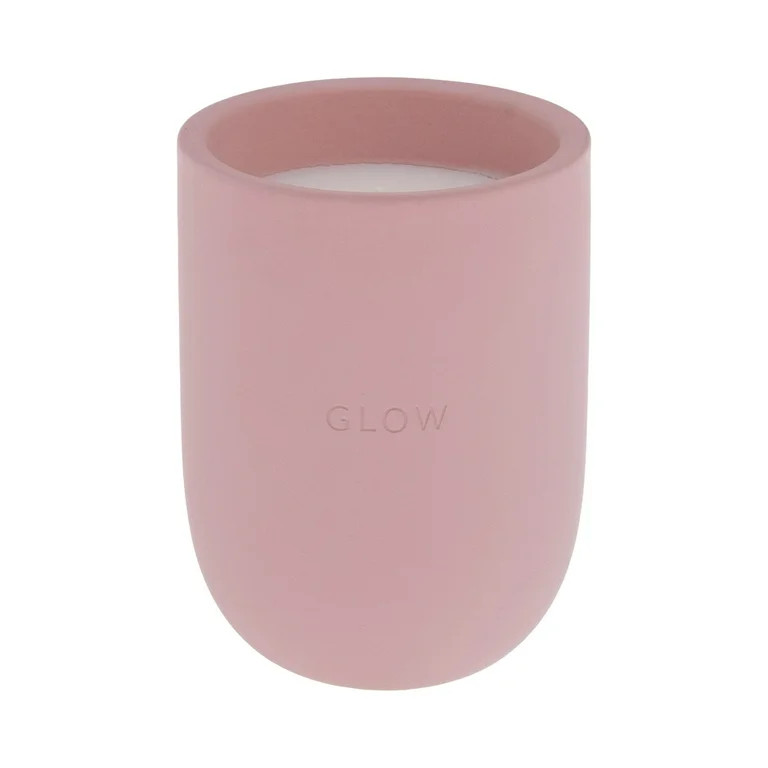 Allswell Glow Scented Ceramic Jar Spa Candle 10 oz., Vanilla & Pear & Coconut, Pink | Walmart (US)