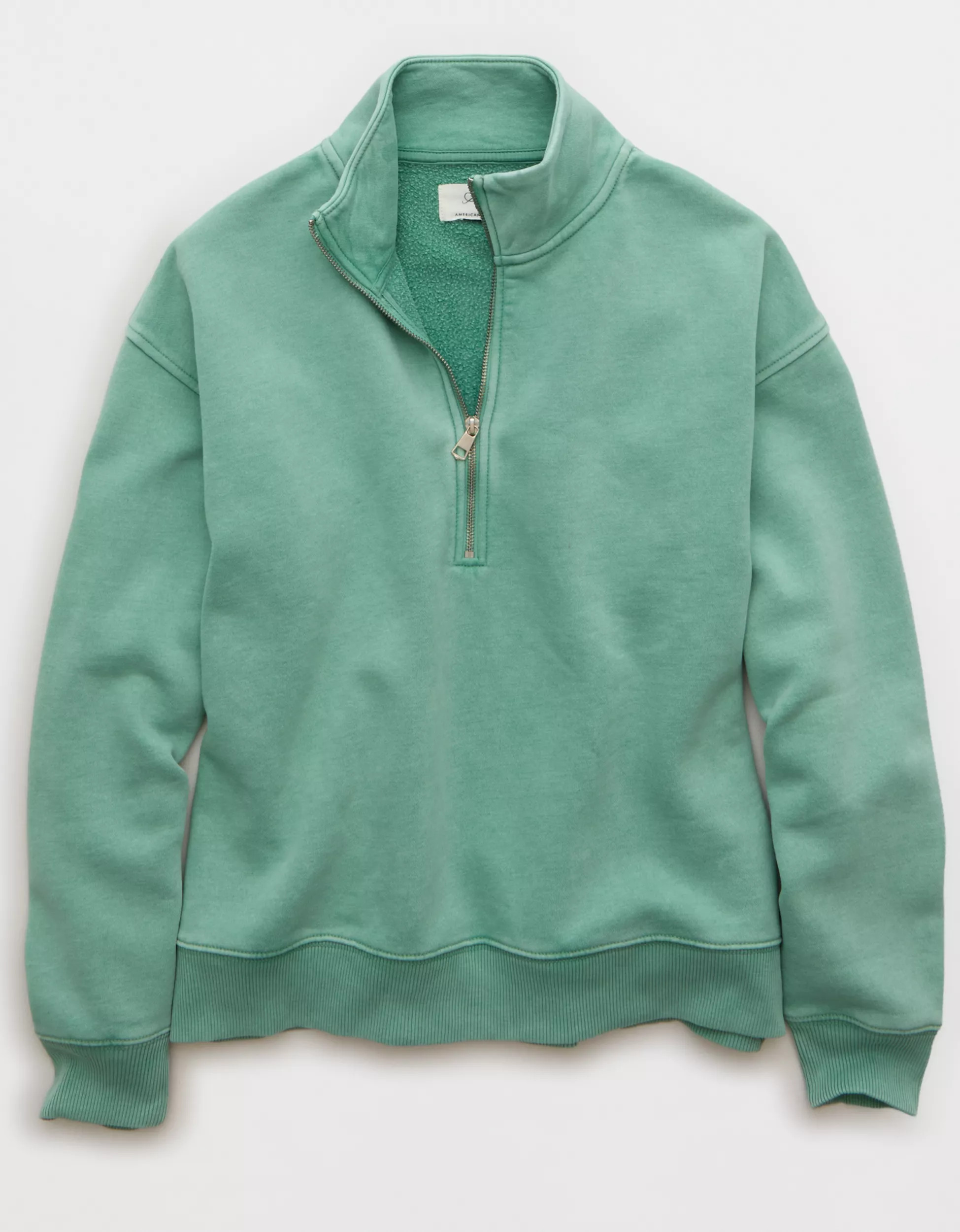 AE Everyday Luxe Quarter-Zip Sweatshirt | American Eagle Outfitters (US & CA)