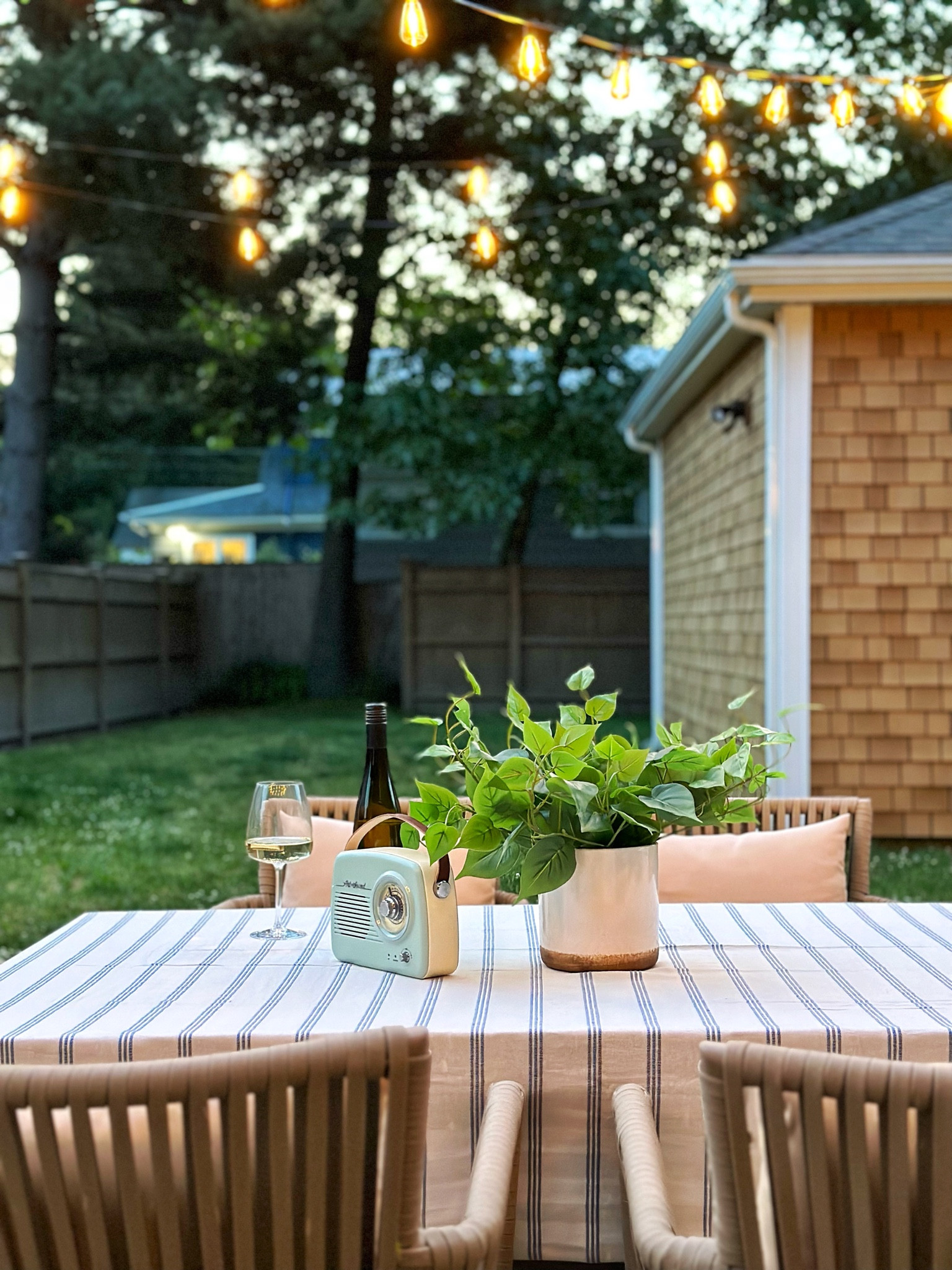 Summer outdoor dining/patio dining set. 

#LTKFind #LTKhome #LTKSeasonal