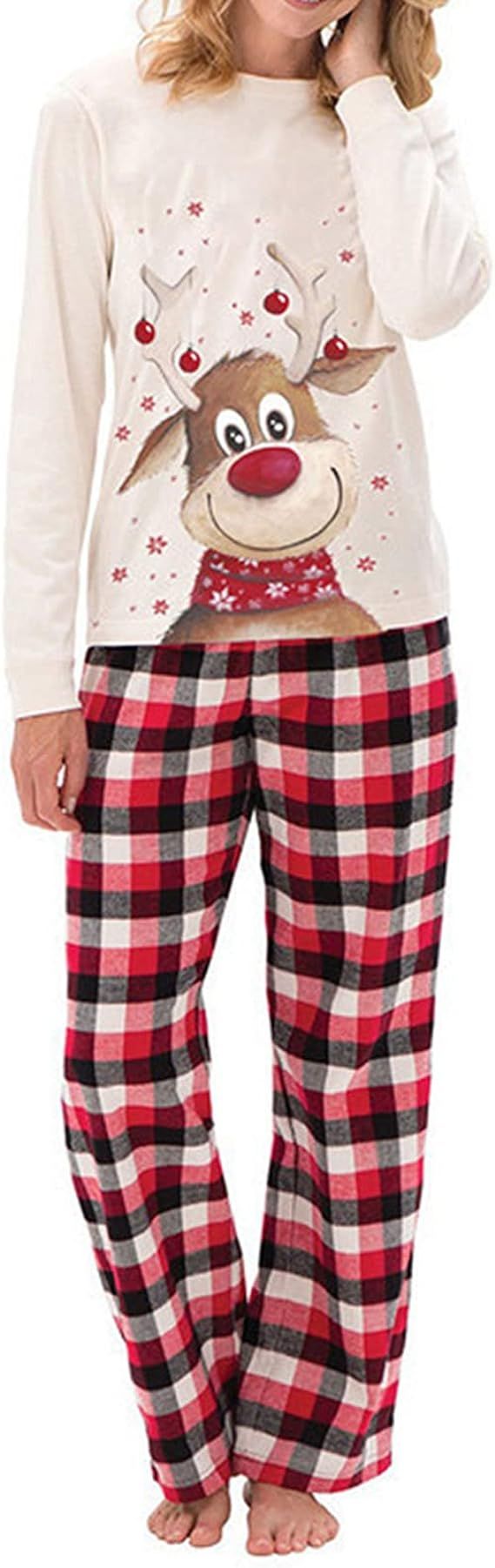 Family Christmas Pajamas Matching Sets Xmas Matching Pjs for Adults Kids Holiday Home Xmas Family... | Amazon (US)