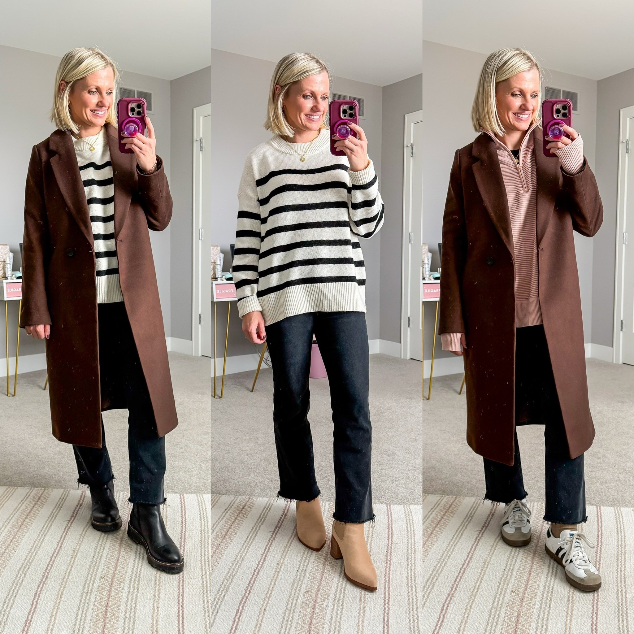 Outfits from my Winter 2026 Mom-Friendly Capsule Wardrobe! Find all sizing details and links on the blog at thriftywifehappylife.com.

#LTKOver40 #LTKPetite #LTKSeasonal