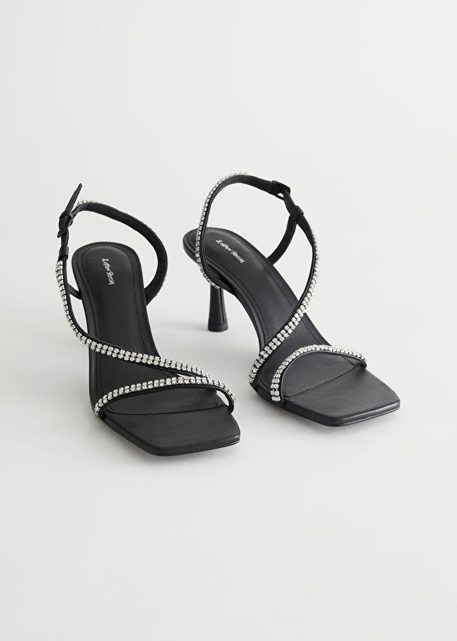 Strappy Heeled Rhinestone Sandals | & Other Stories (EU + UK)