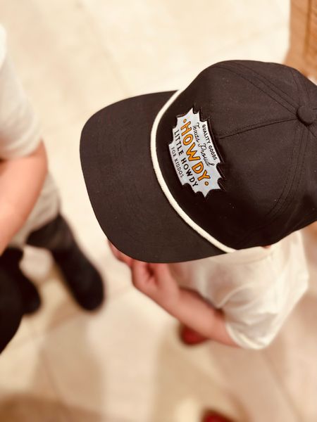Totally melting over this hat that Boots has been wearing. He can wear whatever to school and seeing him walk out the door in “Little Howdy” is just SO CUTE! 
Loving this new small Texas brand. 

#LTKFind #LTKkids #LTKunder50