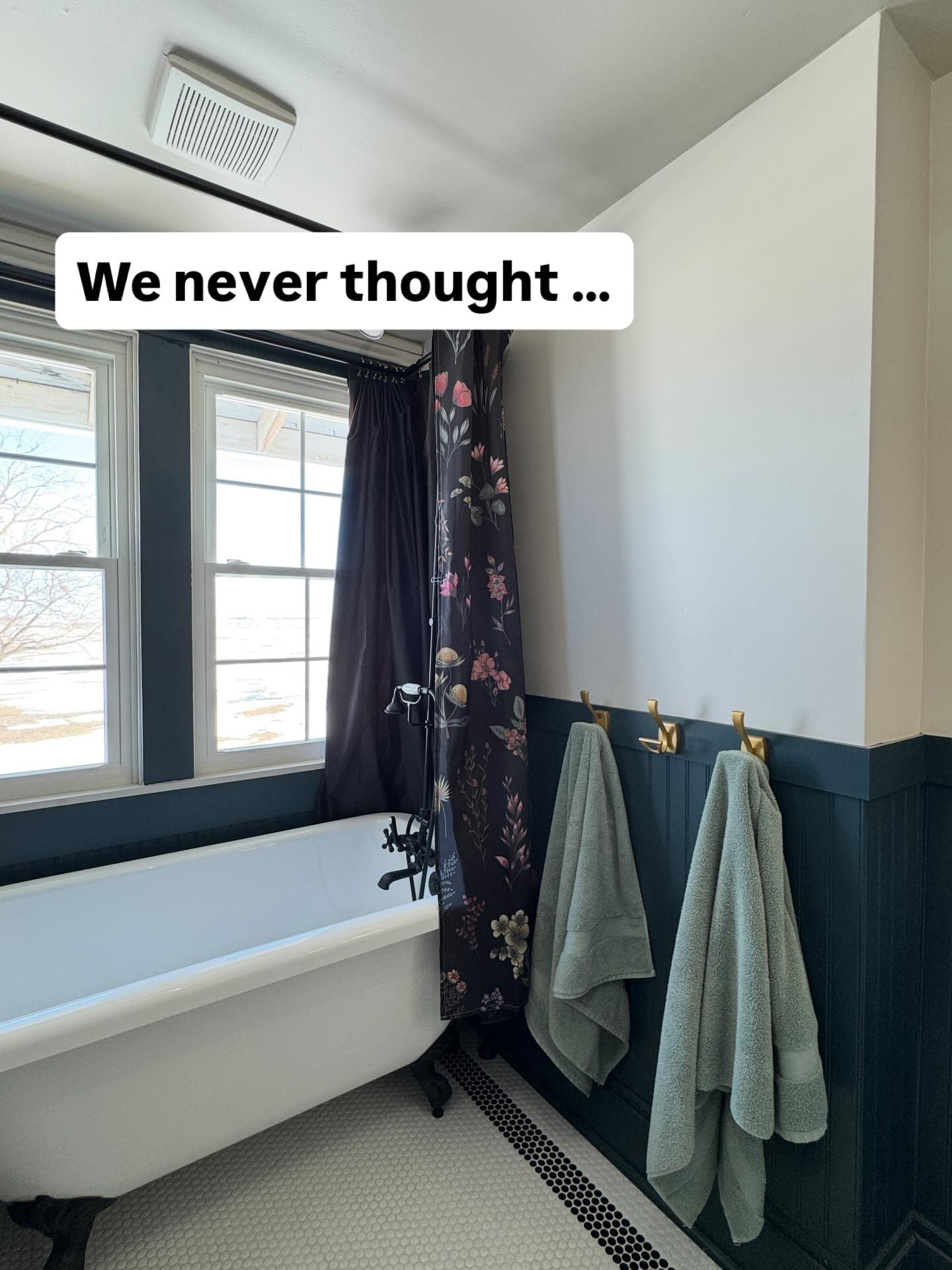 Sometimes it’s best when you don’t know the whole story of a historic home. 

The fires. The very old pipes. How in the world was there a tub, sink, and toilet in this room?! 

I had the vision. Clark had the trust. We had a lot of no spend months to help pay for this. But, when we see this bathroom? Wow. 

Thank you for following along on this journey. We can’t wait to bring you with us on the next adventures. ♥️

#youmustbelieve #poundhomeandgardens #oldhome

#LTKHome